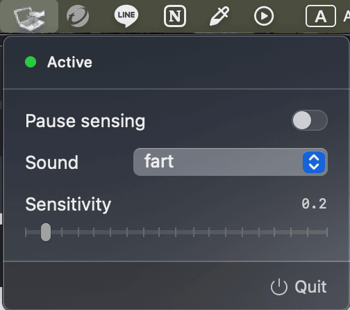 SlapTop 選單列介面預覽